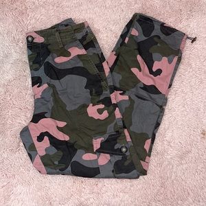 pink camouflage joggers